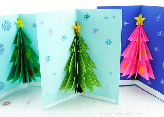 DIY Χριστουγεννιάτικη τρισδιάστατη κάρτα