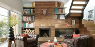 Εντυπωσιακό design σπιτιού με μοντέρνα και ρουστίκ στοιχεία διακόσμησης σε προάστειο της Βαρκελώνης