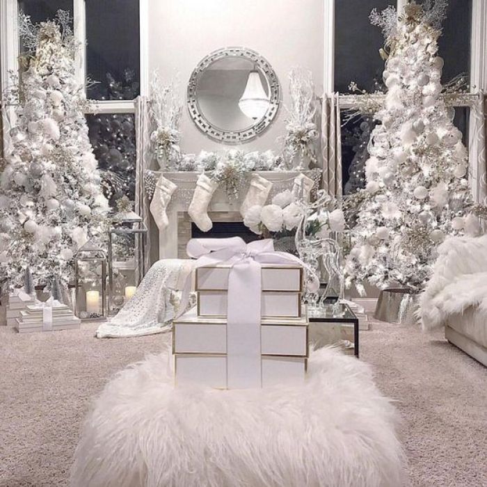 20 μαγευτικές και κομψές ολόλευκες ιδέες χριστουγεννιάτικης διακόσμησης