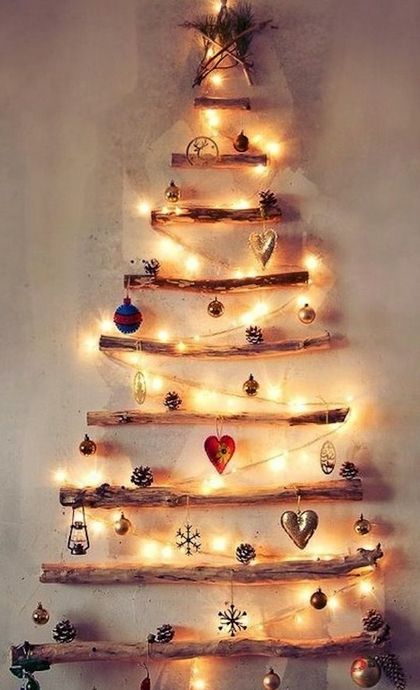 20 υπέροχα diy χριστουγεννιάτικα δέντρα τοίχου