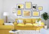 20 κομψές ιδέες διακόσμησης σαλονιού σε κίτρινες αποχρώσεις