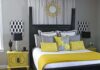 20 εκπληκτικές ιδέες διακόσμησης κρεβατοκάμαρας σε γκρι και κίτρινο χρώμα