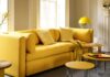 25 υπέροχες ιδέες για να διακοσμήσετε το σαλόνι σας με κίτρινο καναπέ