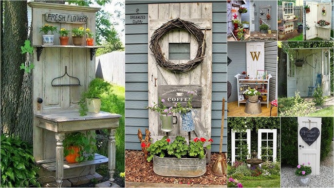 20 ασυνήθιστες ιδέες για να διακοσμήσετε τον κήπο σας με παλιά αντικείμενα