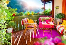 20 εντυπωσιακές πολύχρωμες ιδέες για να διακοσμήσετε τη βεράντα και το μπαλκόνι σας