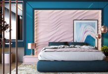 7 μοντέρνες ιδέες για να διακοσμήσετε την κρεβατοκάμαρά σας σε μπλε και ροζ αποχρώσεις
