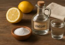 Λεμόνι, λευκό ξίδι και μαγειρική σόδα: Το μυστικό για ένα καθαρό και λαμπερό σπίτι