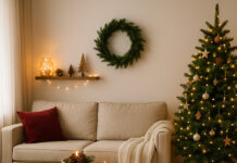 Πώς να στολίσεις το σαλόνι σου για τα Χριστούγεννα εύκολα και οικονομικά